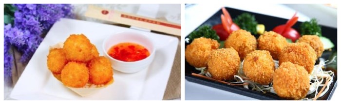 油炸菜 葱白炸虾丸 油炸菜 葱白炸虾丸